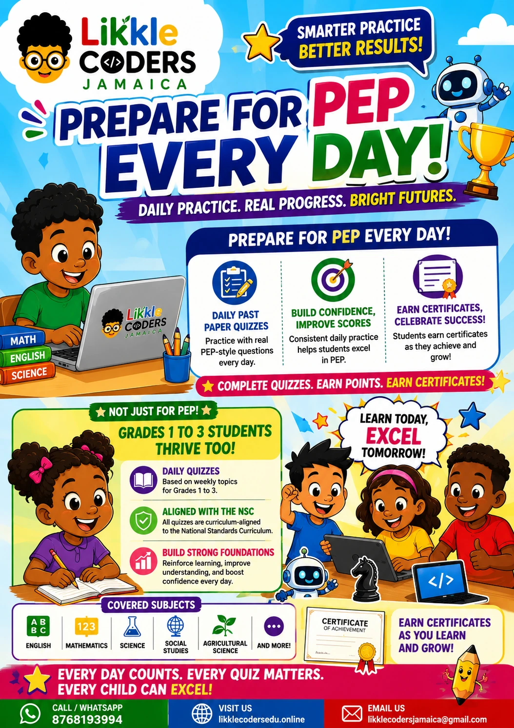 Prepare for PEP every day poster